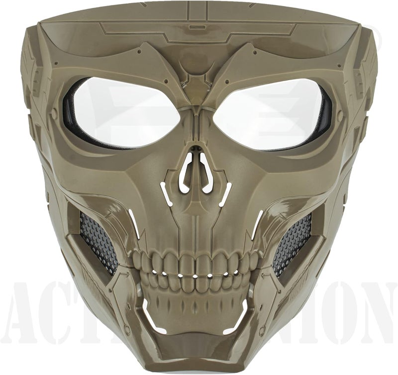 ACTIONUNION Airsoft Mask Full Face Skull Balaclava Face Mask Men Skeleton Mask Tactical Protective Paintball Mask Halloween Cosplay Costume - Image 2